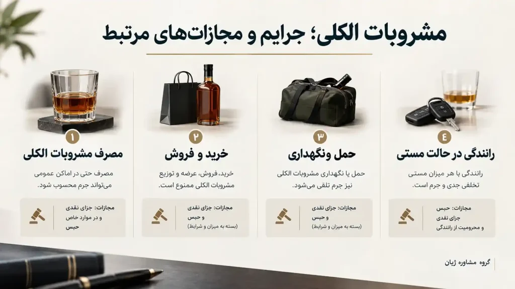 مجازات مشروبات الکلی